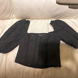 Zara eyelet size small black too cute!